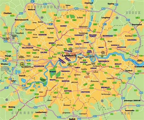 map of london england